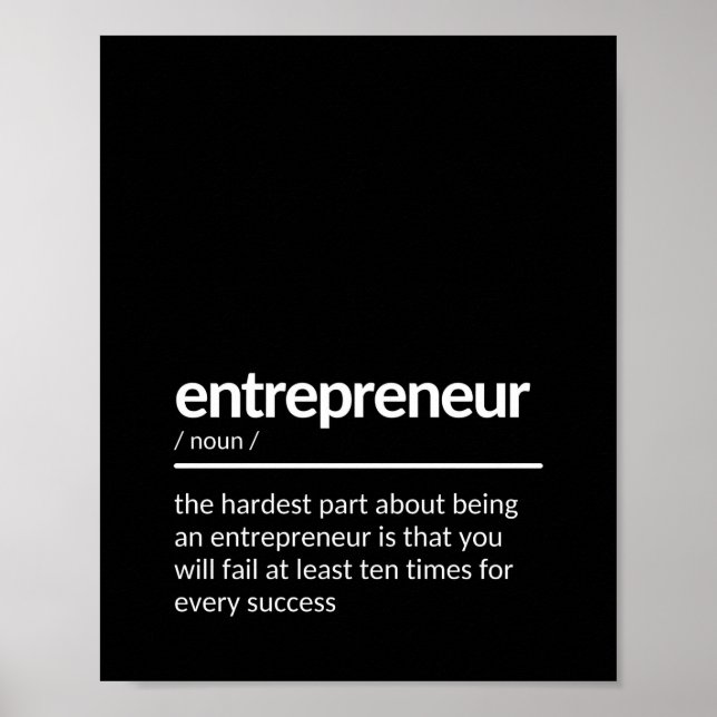 Entrepreneur idea-offert poster (Framsidan)