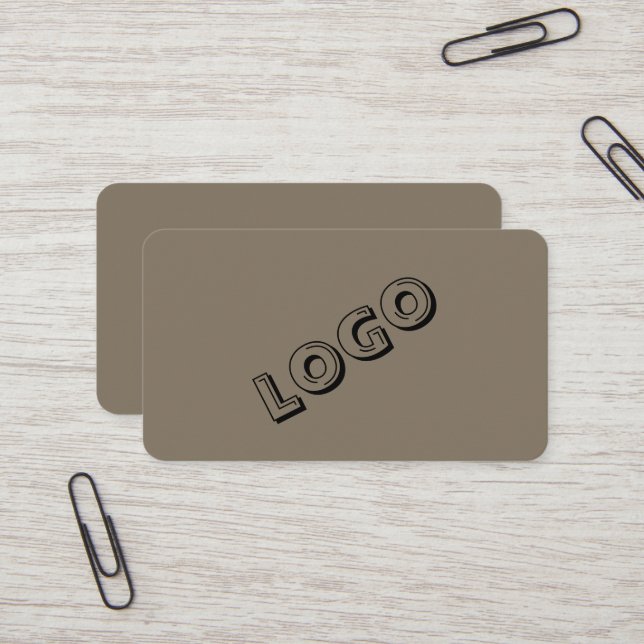 Entrepreneur Logo Business Cards– Elegant Style Visitkort (Fram/Back In Situ)