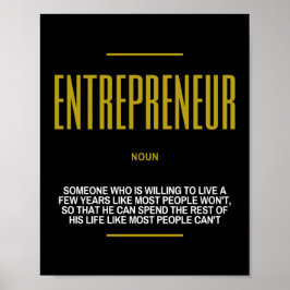 Entrepreneurs inspirationsoffert om framgång poster