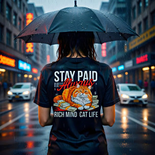 Entreprenör Boss Babe Cat – Håll dig betald Rik me T Shirt