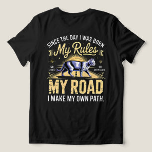 Entreprenör Boss Babe Cat - Mina Regler Min Väg T Shirt