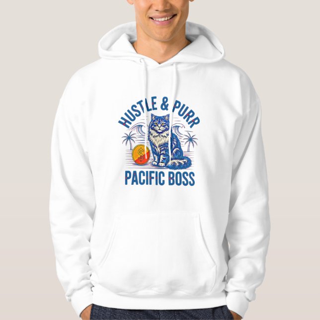 Entreprenör Boss - Hustla & Morra Pacific Pengar Hoodie (Framsida)