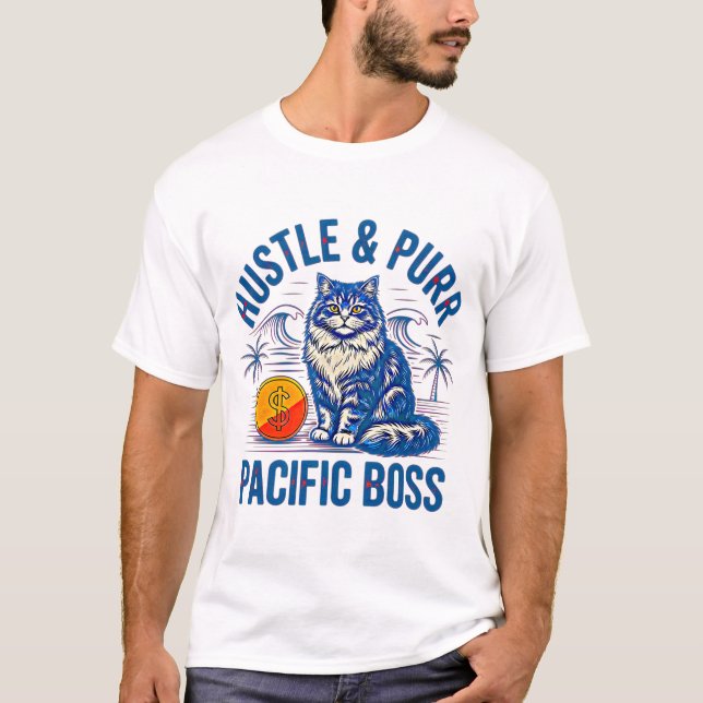 Entreprenör Boss - Hustla & Morra  T Shirt (Framsida)