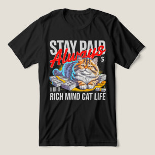 Entreprenör Cat Boss - Rik sinnesattning Pengarfli T Shirt