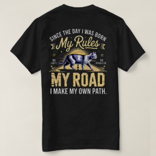 Entreprenör Cat Boss T-Shirt - Mina Regler Min Väg