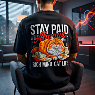 Entreprenör Cat Boss - Var alltid betald Rik menta T Shirt