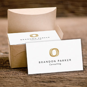 Entreprenör för enkel Professionell Logotyp Visitkort