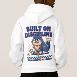 Entreprenör Katt Byggd På Disciplin Motiverande T Shirt