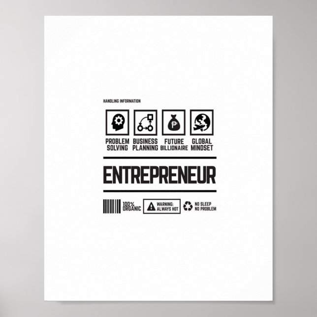 entreprenör poster (Framsidan)
