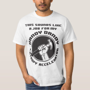 Entropigaspedalen värderar tshirten tröja