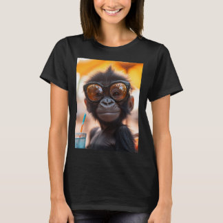 Entspannter Gorilla am Strand T Shirt