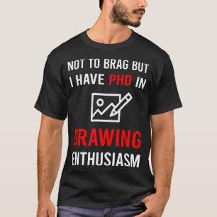 Entusiasm för teckning t shirt