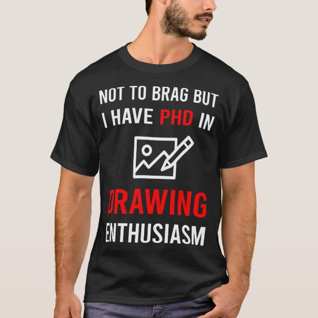 Entusiasm för teckning t shirt (Framsida)