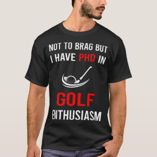 Entusiasm Golf Golfande Golfare T Shirt
