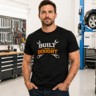 Entusiastisk Garage T-shirt | Byggd Inte Köpt Meka