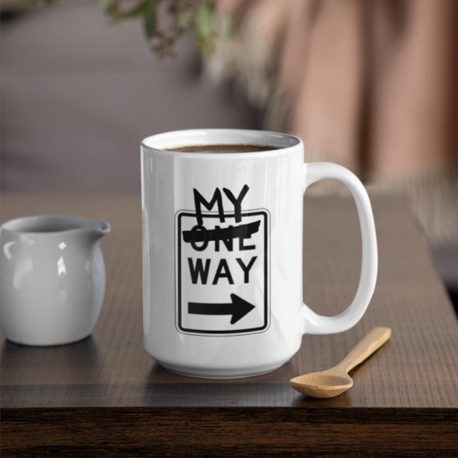 Envägs MY-väg Anpassningsbar kaffemugg (Skapare uppladdad)