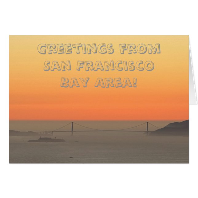 enVärldAttFira: Golden Gate, San Francisco OBS Kort (Framsidan Horizontal)