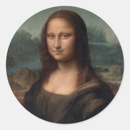 ENVELOPE SEAL: LEONARDO DA VINCI: MONA LISA RUNT KLISTERMÄRKE