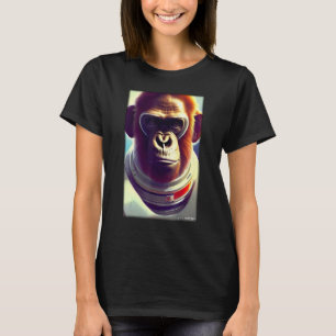 Enverse galaxy vid apa Astronaut Space Universe Ga T Shirt