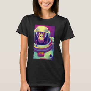 Enverse galaxy vid apa Astronaut Space Universe Ga T Shirt
