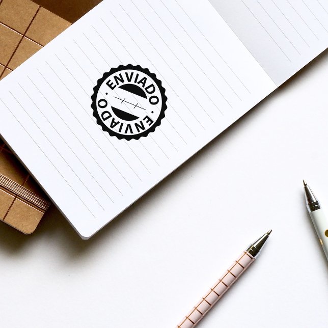 Enviado, portugisiska Rubber Frimärke Stämpel (Skapare uppladdad)