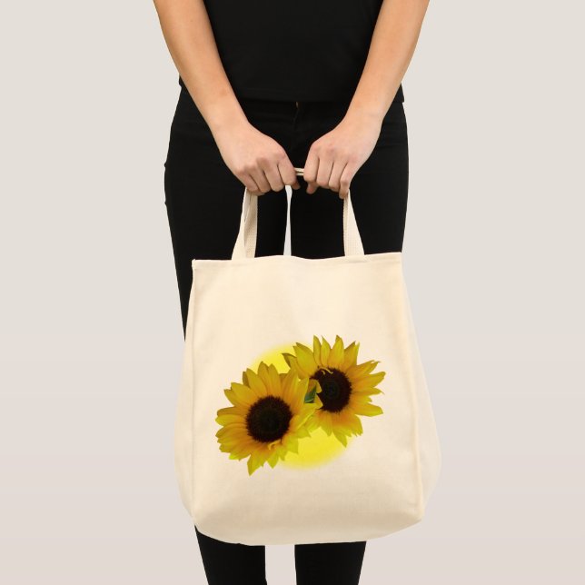 Enviro-Friendly Solros Tote Bag Solrosväskor Tygkasse (Framsida (produkt))