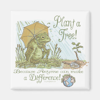 Enviro Frog Plant a Träd Earth Day Gear Magnet