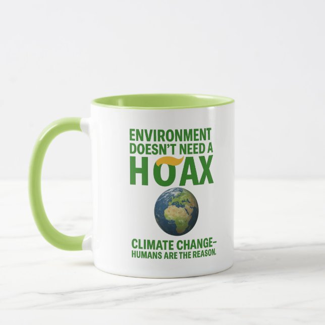 Environment Doesn’t Need a Hoax – Climate Change Mugg (Vänster)