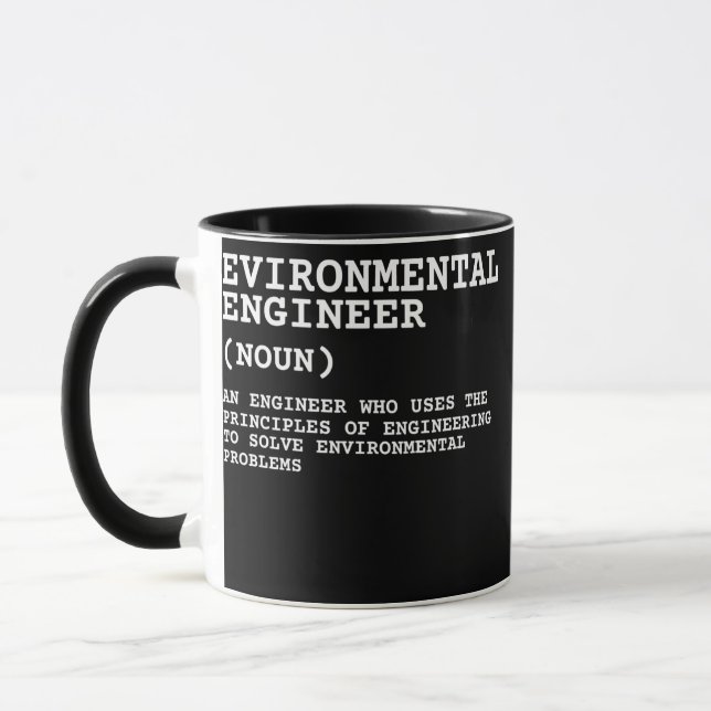 Environmental Engineer And Environmental Science Mugg (Vänster)