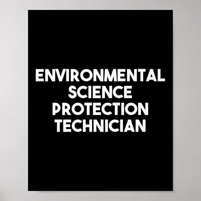 Environmental Science Protection Technician Pris Poster (Framsidan)