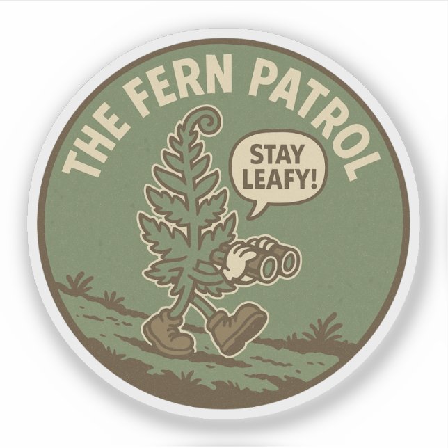 Environmentalist Plant Lover Binoculars Klistermärken (Framsida)