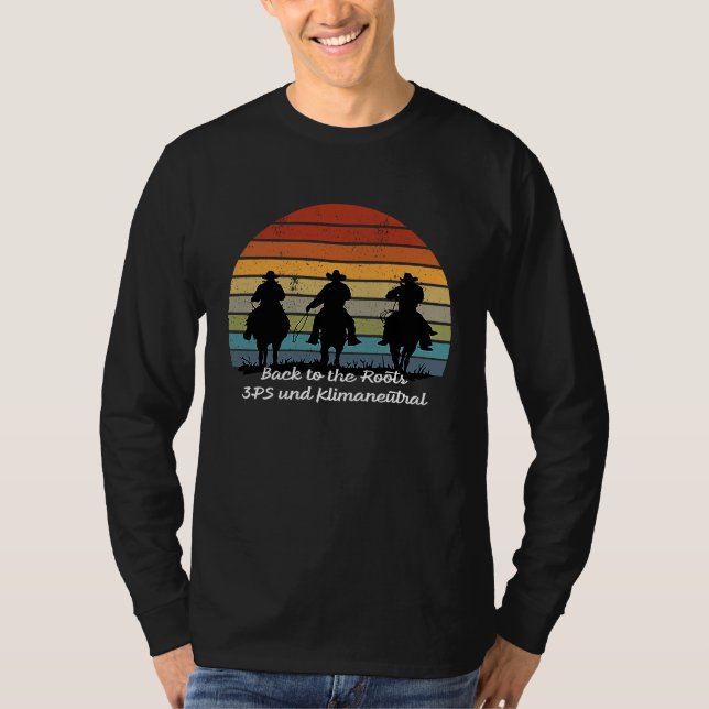 Environmentally friendly Western riding and carria T Shirt (Framsida)
