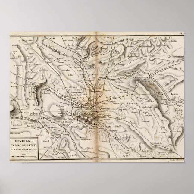 Environs d'Angouleme Poster (Framsidan)