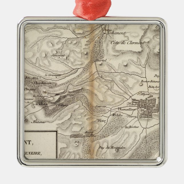 Environs de Clermont Julgransprydnad Metall (Framsidan)