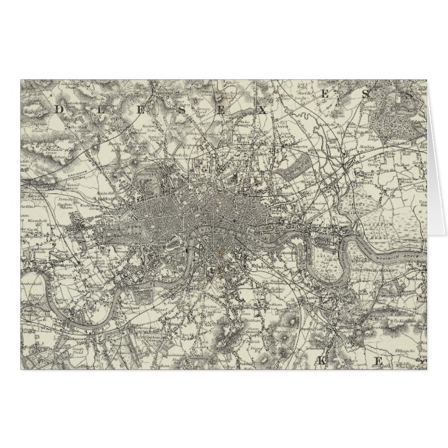 Environs of London Hälsningskort (Framsidan Horizontal)