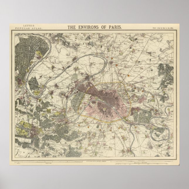 Environs Paris Poster (Framsidan)