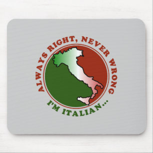 Envisa italienska roliga Mousepad Musmatta