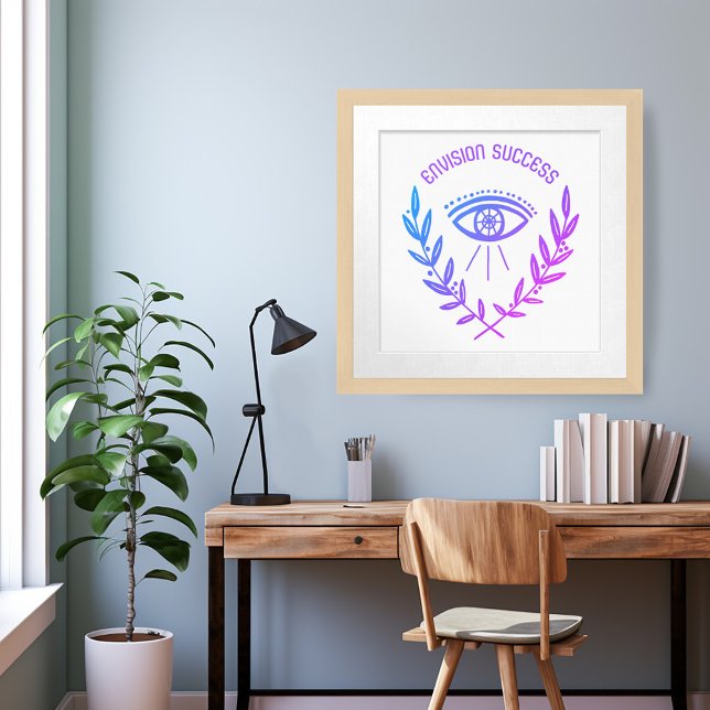 ENVISION SUCCESS Motivation inspirationskälla Boho Poster (ENVISION SUCCESS Motivation Inspirational Boho Eye Poster
Custom Mystical Art)
