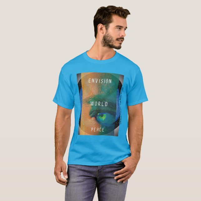 ENVISION VÄRLDENS FRED av William Colvard T Shirt (Hel framsida)