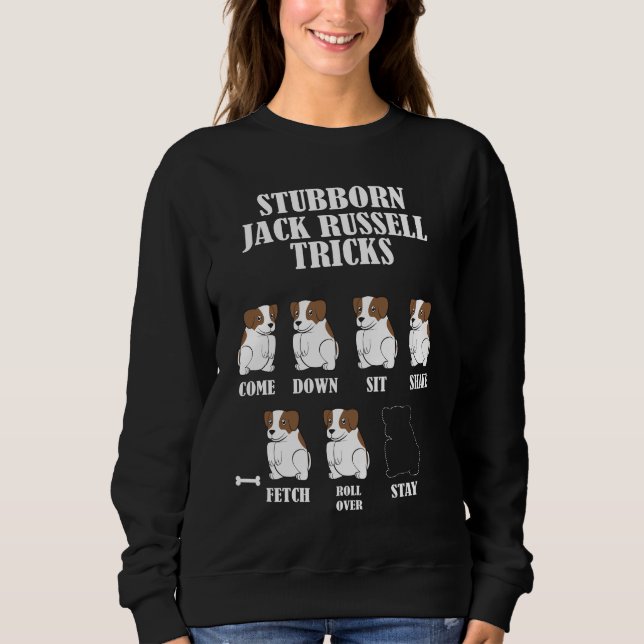 Envist trick för hund för jackRussell Terrier T Shirt (Framsida)
