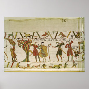 Envoys från Duke William skickas till greve Guy Poster