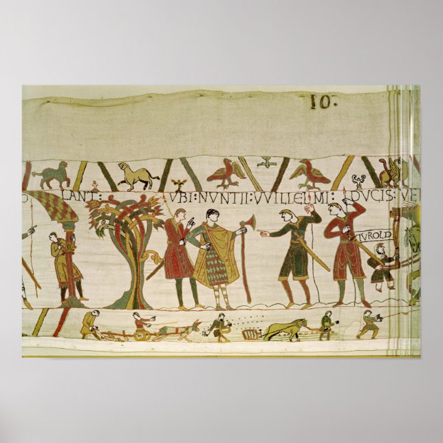 Envoys från Duke William skickas till greve Guy Poster (Framsidan)