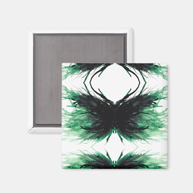 Envy Abstract 7 Deadly Sins Alcohol Ink Art Magnet (Front/Back)