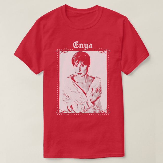 Enya Retro Aesthetic Design T Shirt (Design framsida)