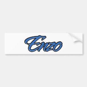 Enzo Namn blue Aufkleber Sticker Autoaufkleber Bildekal