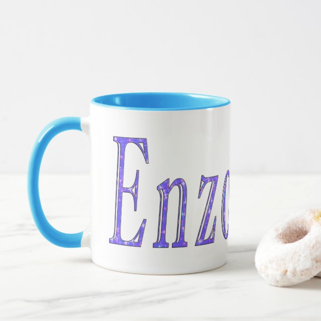 Enzo, Namn Logotyp Mugg (Med munk)