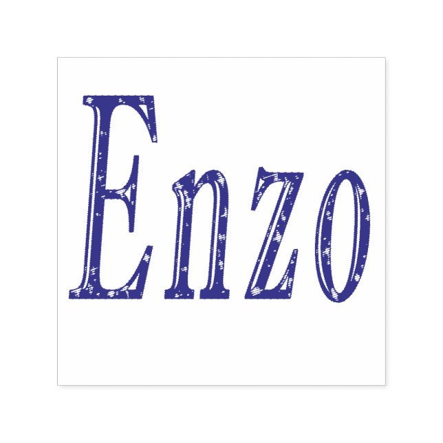 Enzo, Namn Logotyp Självfärgande Stämpel (Design)