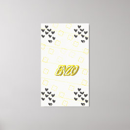 Enzo, nome pessoal de caligrafia desenhada à mão canvastryck