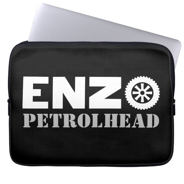Enzo Petrol Head Laptop Fodral (Framsidan)