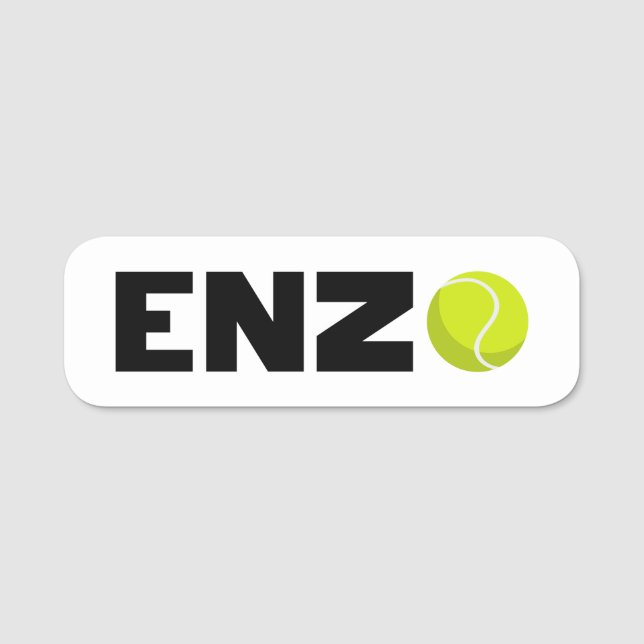 Enzo Tennis Namnbricka (Framsida)